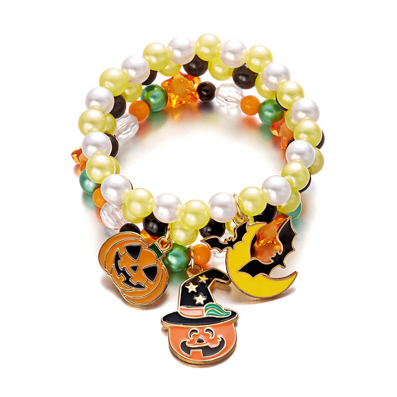 Wholesale women' s  pumpkin ghost bracelet