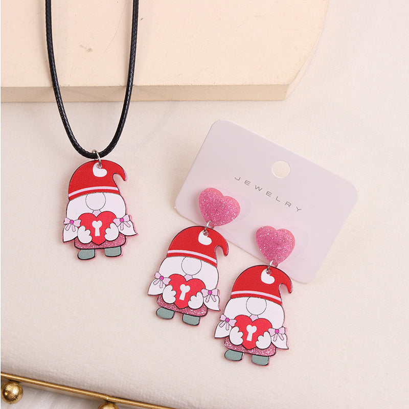 Wholesale Valentine's Day Love Envelope Car Dwarf Acrylic Earrings