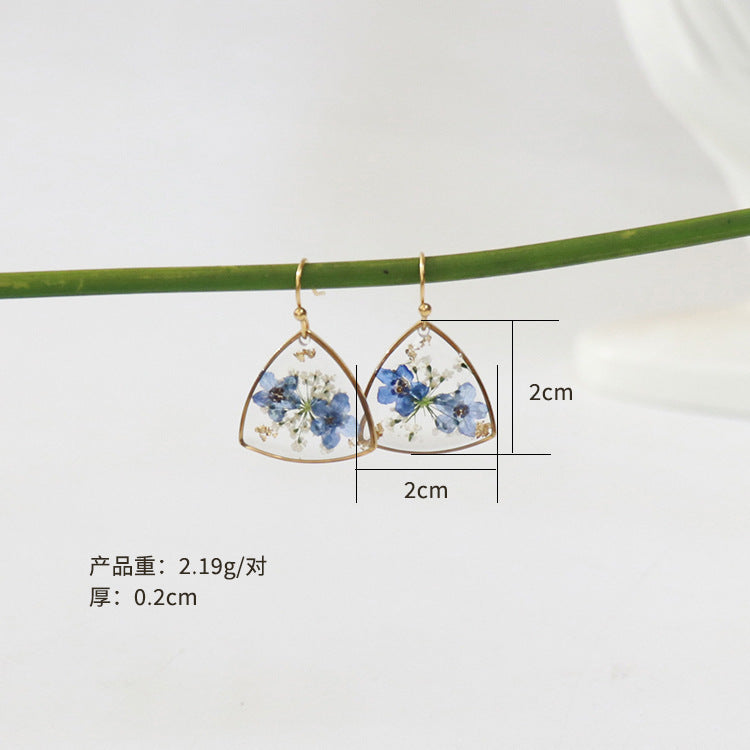 Wholesale 6pcs Stainless steel immortal flower earrings