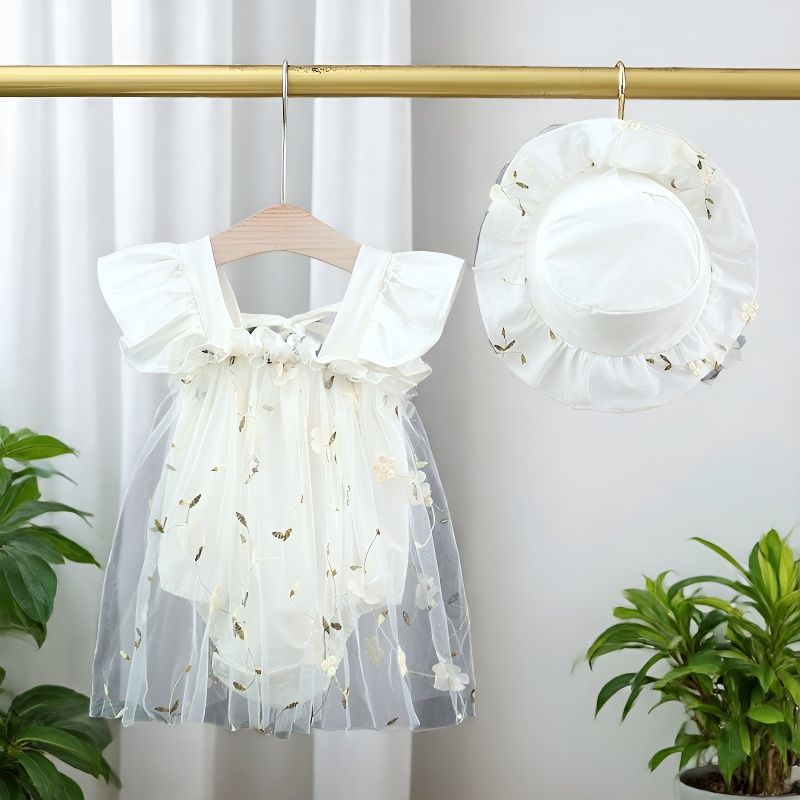 Wholesale Trendy Summer Baby Girl Cotton Sleeveless Korean Style Romper Gift