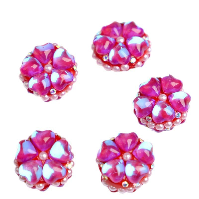 Wholesale 5PCS Crown Opal Tassel Nepalese Perforated Beads