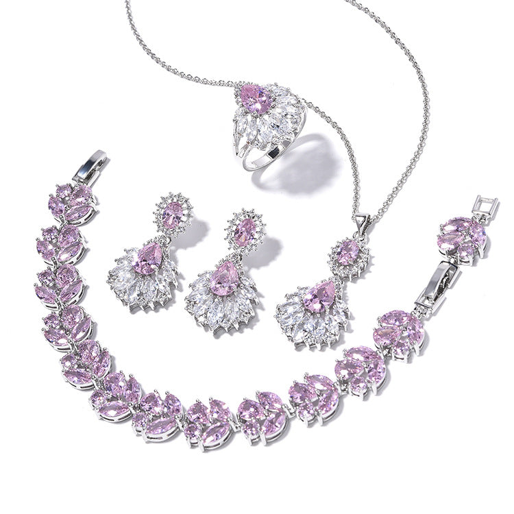 Wholesale Vintage Water Drop Zircon Earrings