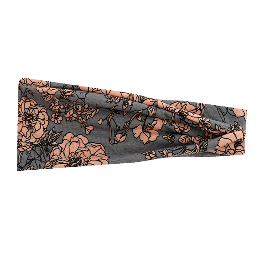 Wholesale Yoga Printed Bohemian Stretch Headband