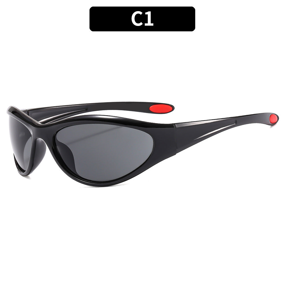 Wholesale Y2K Futuristic Cycling Sports PC Sunglasses