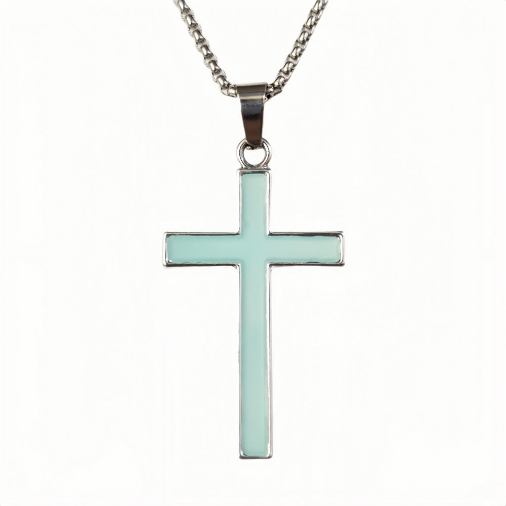 Wholesale Luminous Cross Bracelet Necklace Set