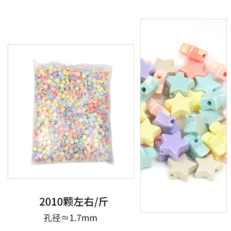 Wholesale ABS Mixed Color Plastic Through Hole Round Beads