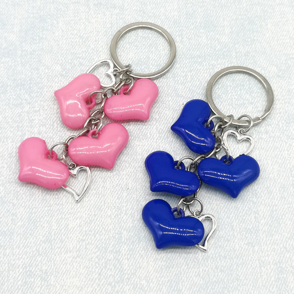 Wholesale Acrylic Heart-shaped Keychain Small Pendant Gifts
