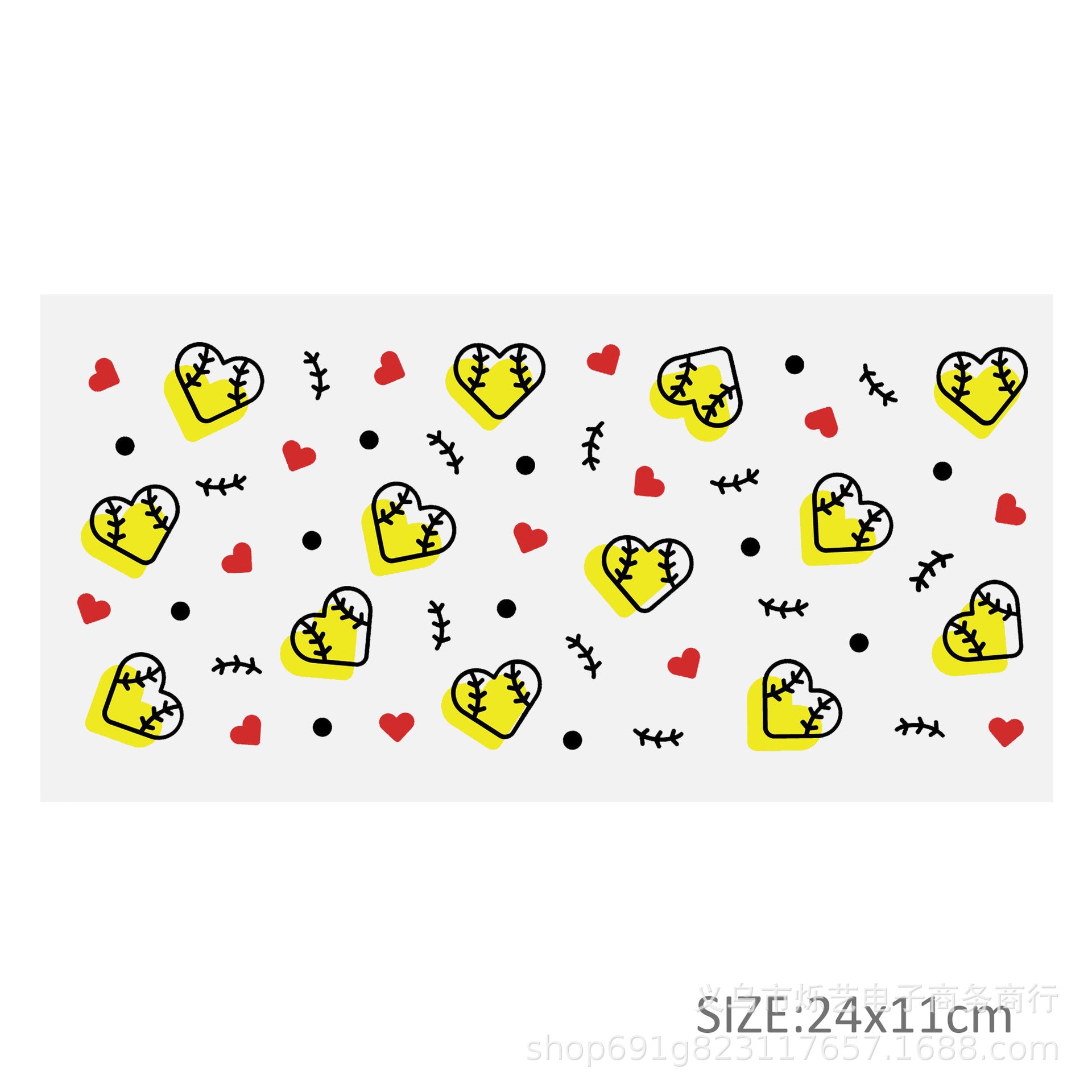 Wholesale Hamburgers and French fries food category 16oz Cup UV DTF Wraps