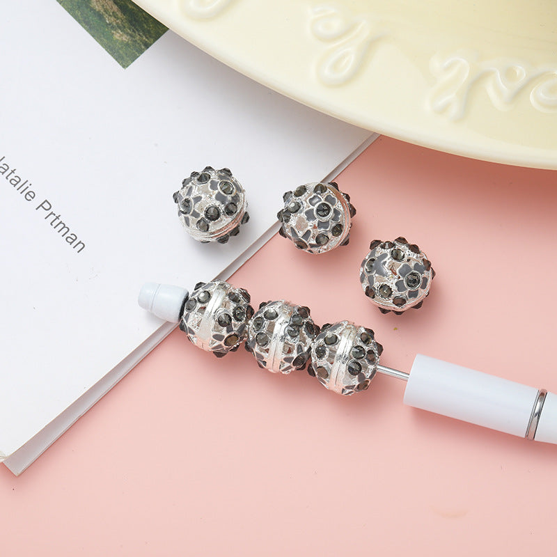 Wholesale 10pcs Alloy Drill Bit Oil Drip Straight Hole Beads