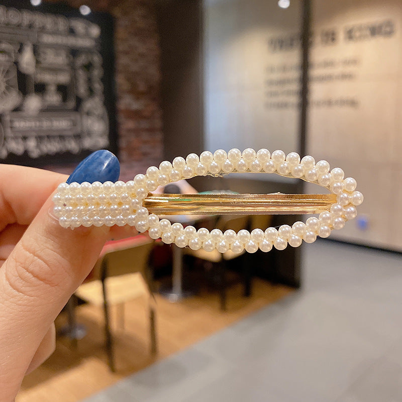 Wholesale Cute Pearl Rhinestone Retro Alloy Hairpins