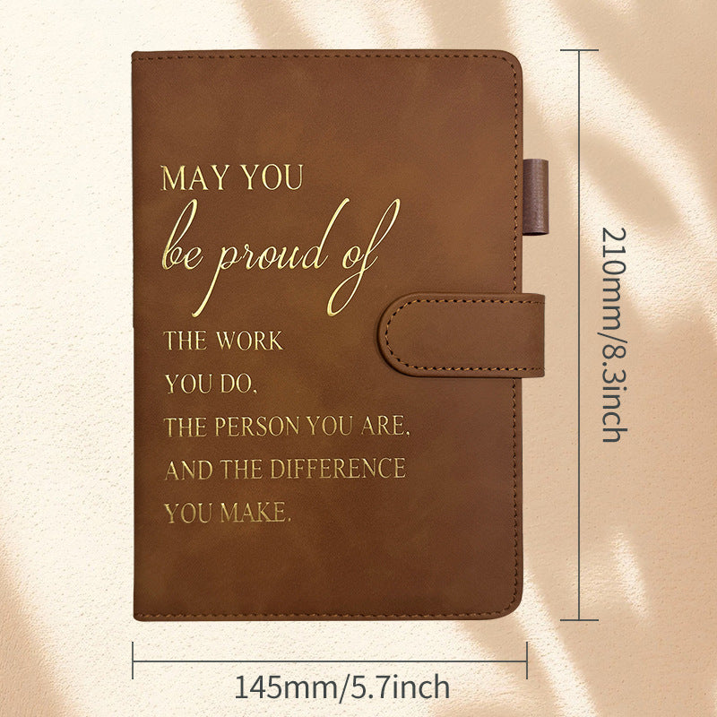 Wholesale Cross-border notebook in stock wholesale Amazon leather plan hand ledger temu incentive magnetic buckle notebook customization