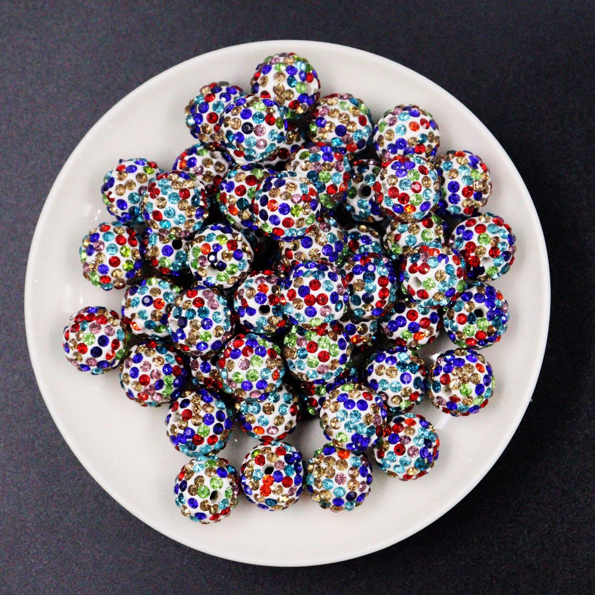 Wholesale 100pcs 8mm-12mm  Diamond Balls Handmade Diy Beads