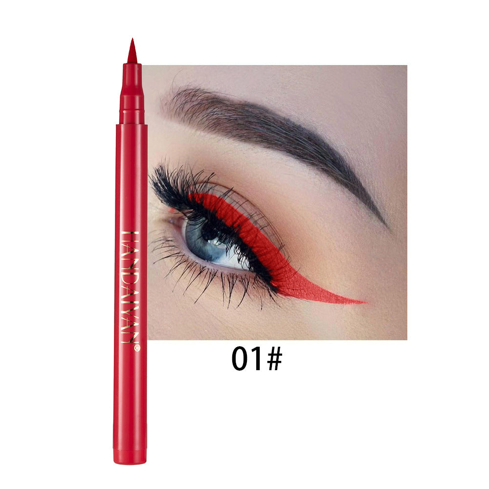Wholesale Rainbow DIY Color Eyeliner Liquid Is Not Easy To Smudge Matte Eyeliner Pen