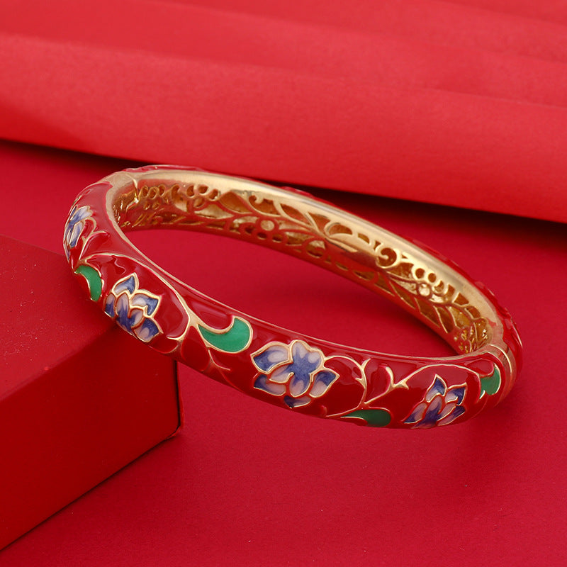 Wholesale Traditional Copper Cloisonne Bracelet