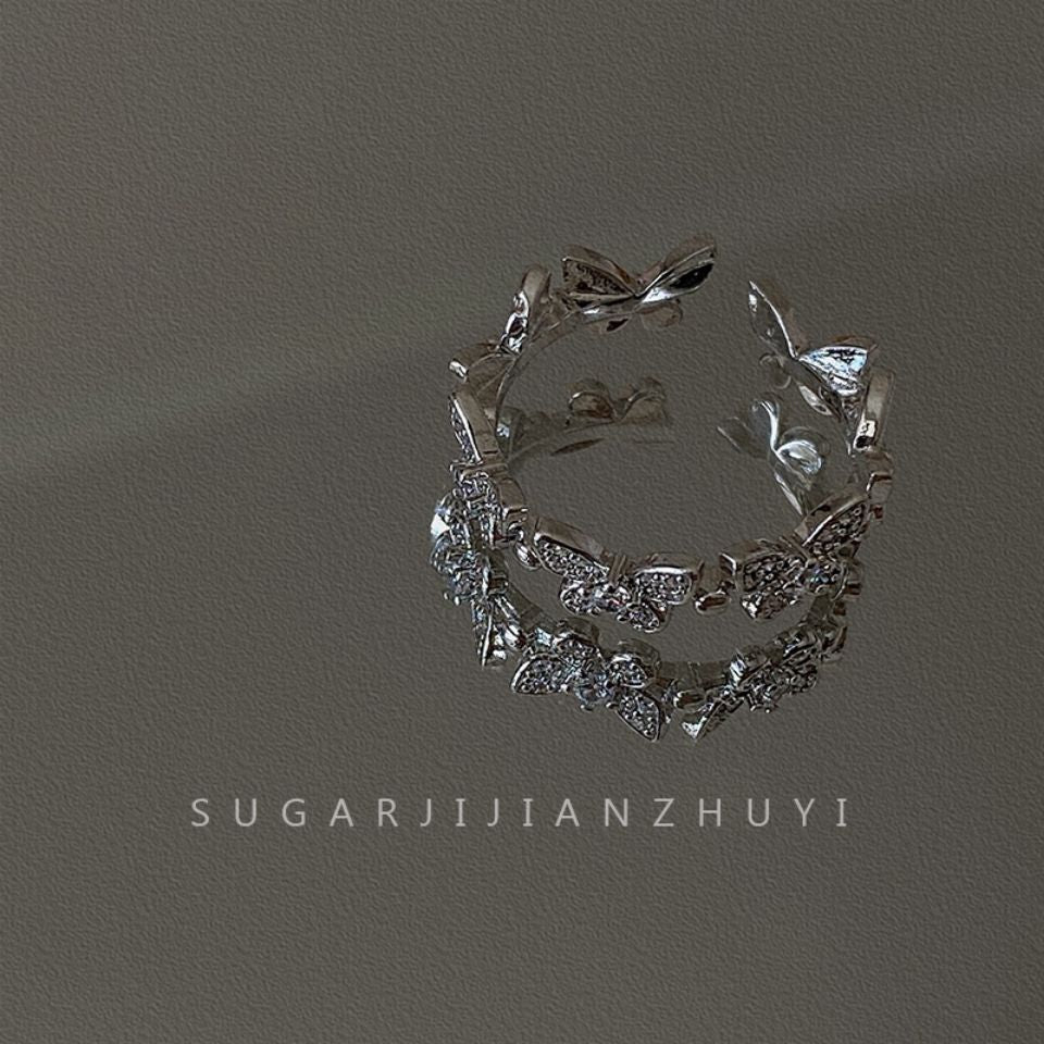 Wholesale Liquid Butterfly Open Ring