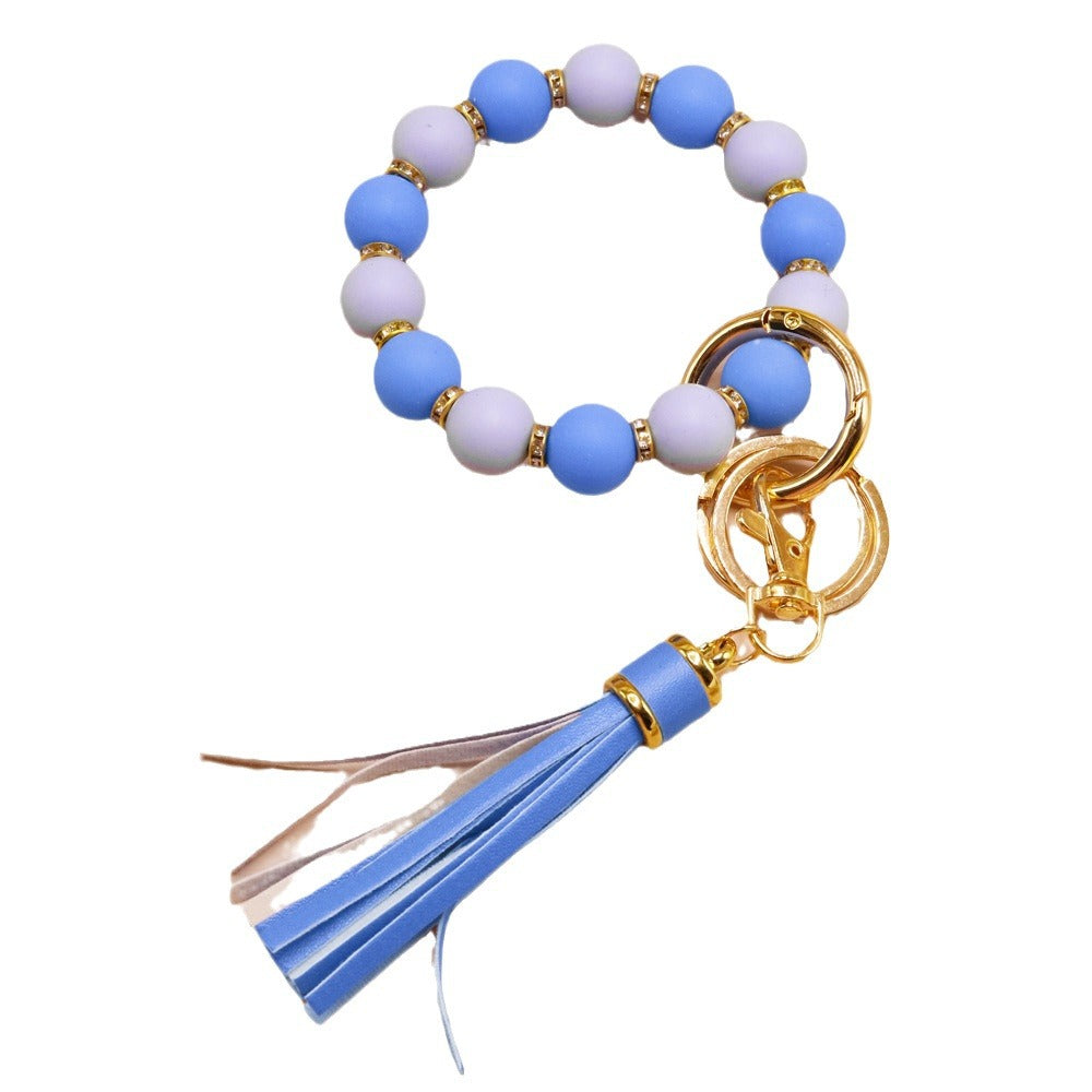 Wholesale 5pcs/pack  Diamond-encrusted sunflower bracelet Keychains