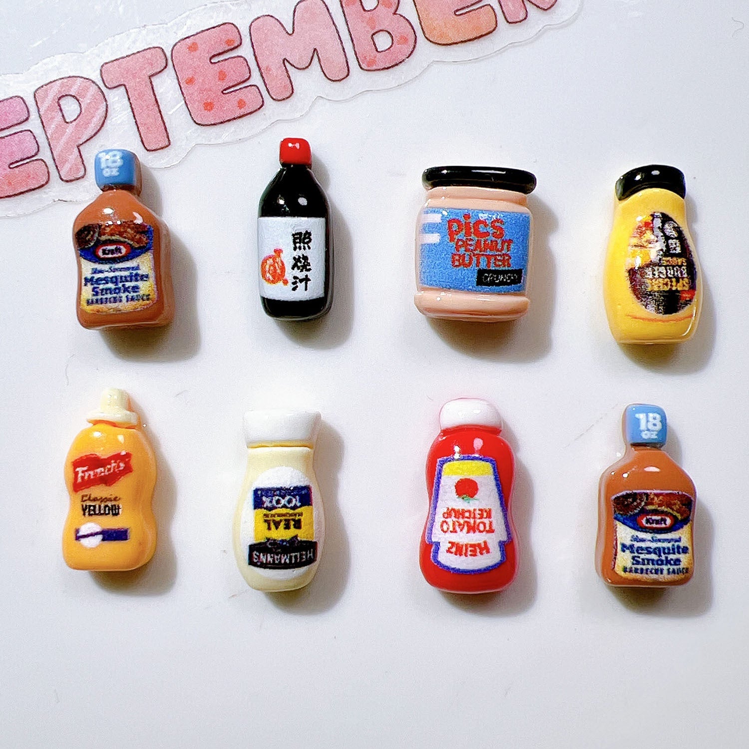 Wholesale 20pcs/pack Resin accessories handmade materials DIY mini salad dressing