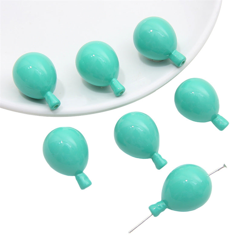 Wholesale Acrylic Solid Color Through Hole Balloon Beads
