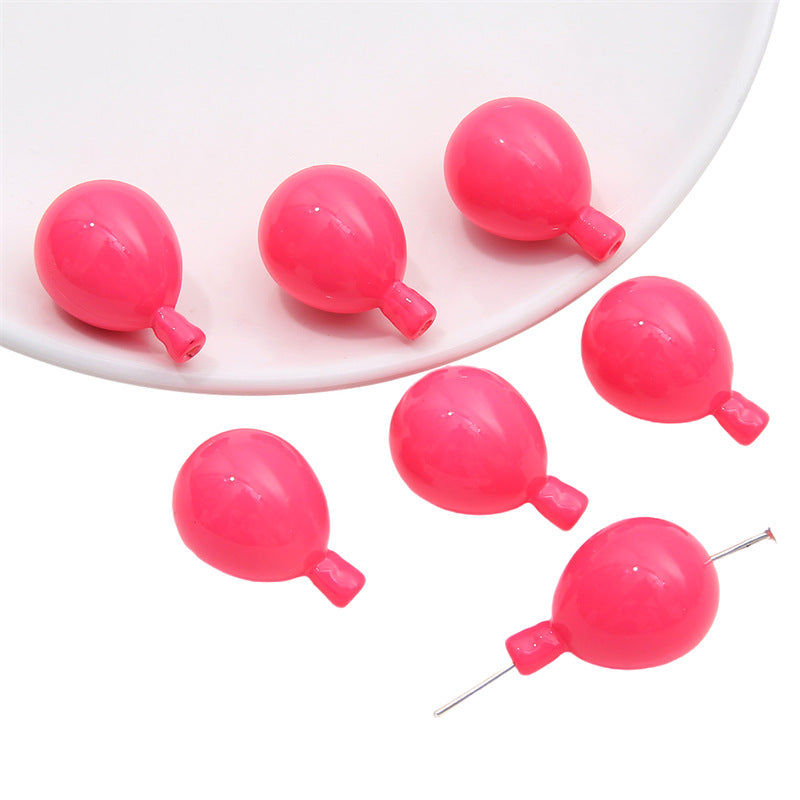 Wholesale Acrylic Solid Color Through Hole Balloon Beads