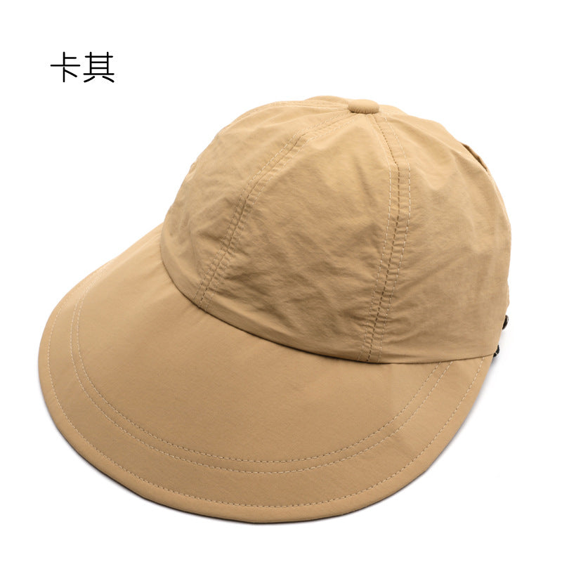 Wholesale Solid Color Light Panel Large Brim Foldable Outdoor Sun Hat
