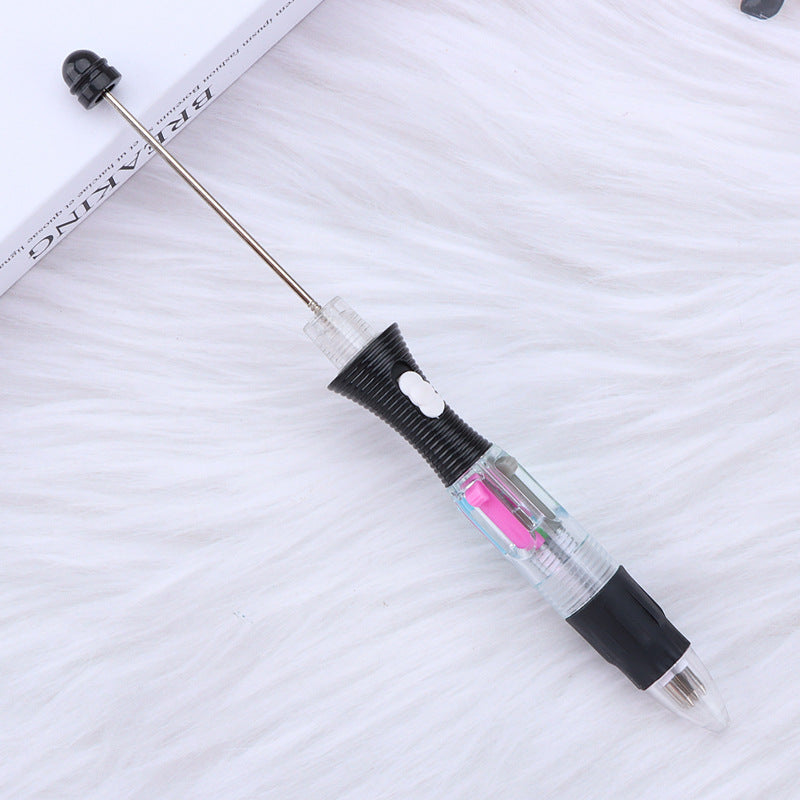 Wholesale LED Light DIY Four-color Visible Transparent Underlined Markers, Press The Ballpoint Pen For Beadable For DIY For Craft