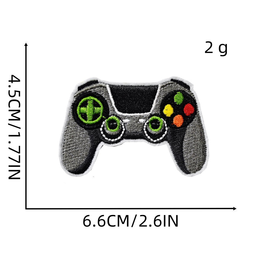 Wholesale Green cartoon game console embroidery DIY Patches