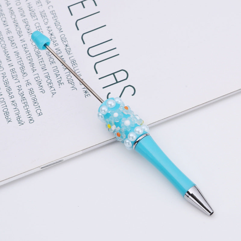 Wholesale Beadable Pens DIY Patch Pearl Flower Beadable Pen