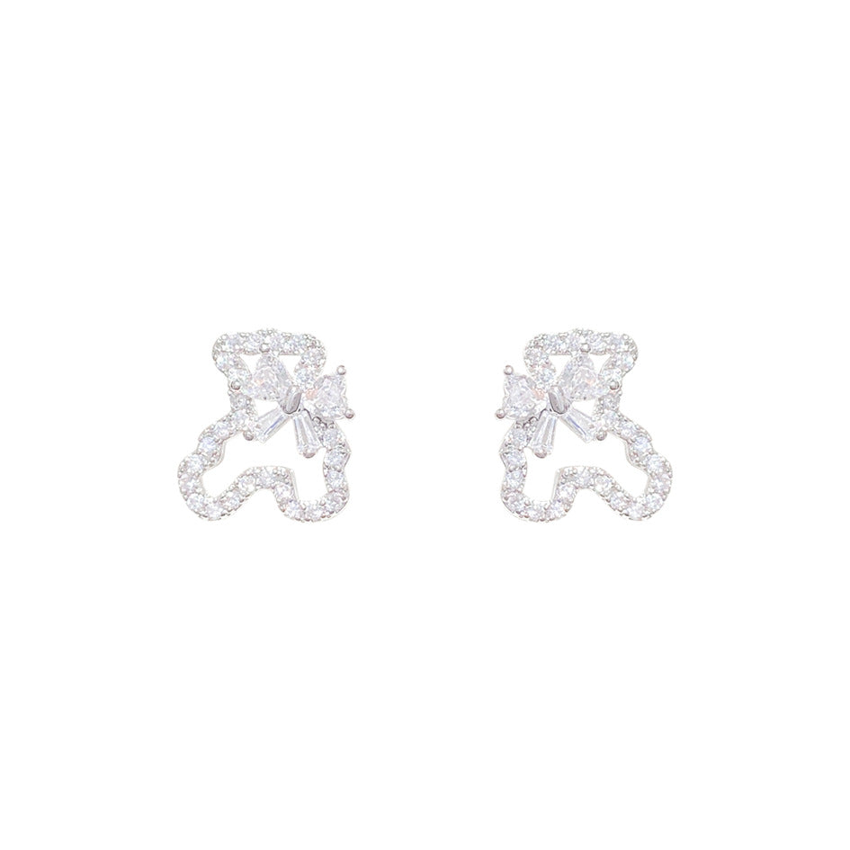 Wholesale 2pcs Flower Earrings Luxury Earrings Ear Studs