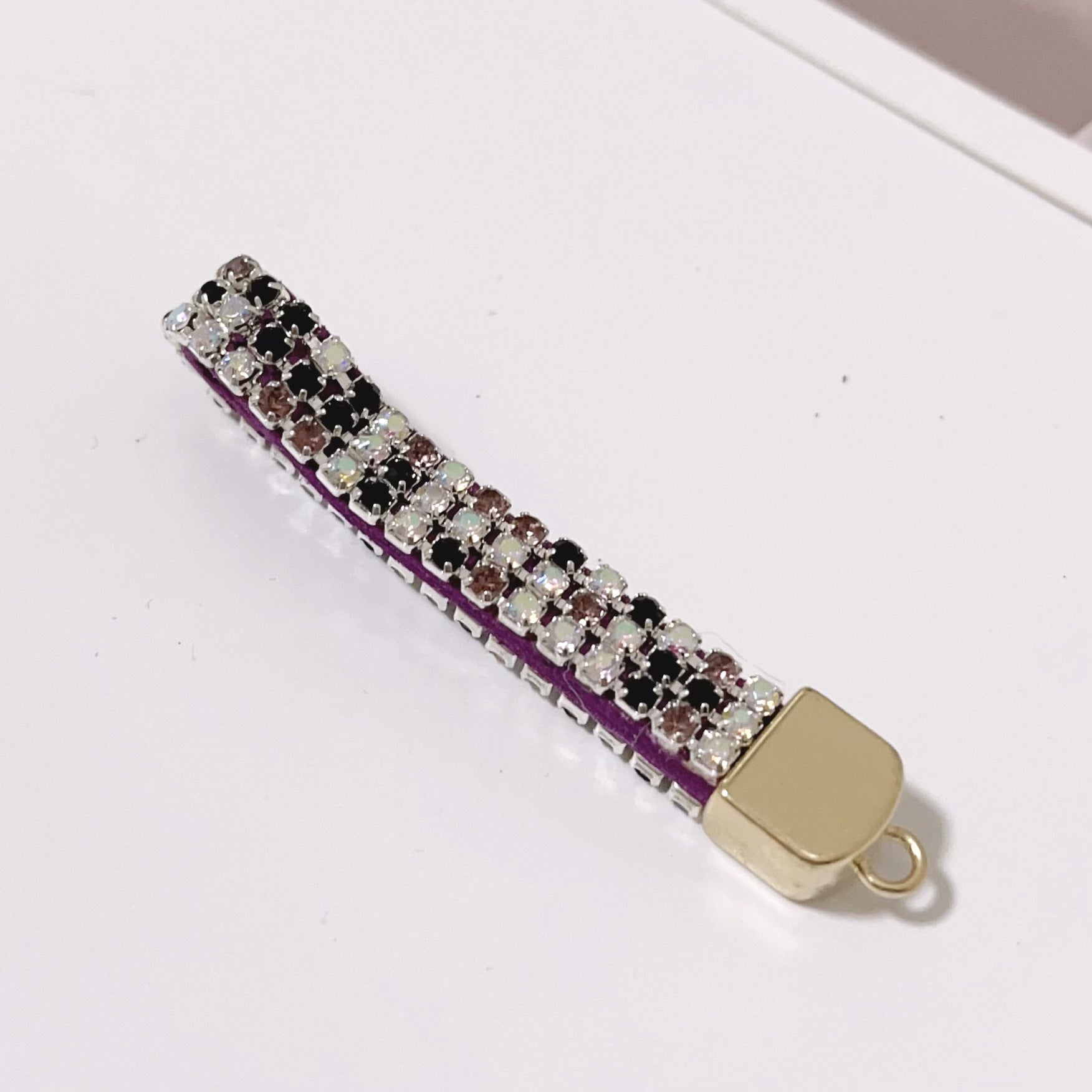 Wholesale 12PCS Rhinestone Hanging Rope Keychains