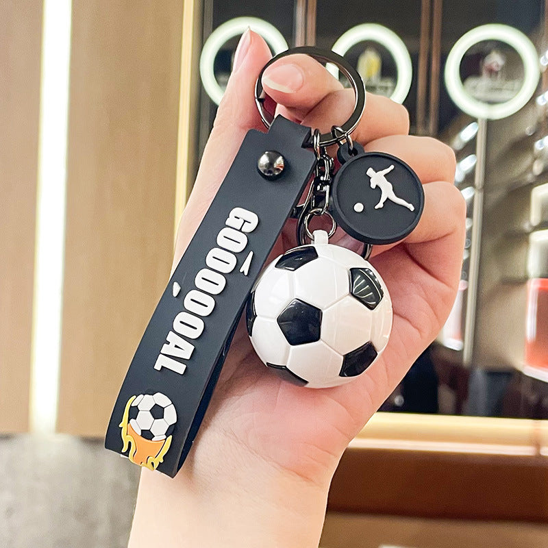 Wholesale Football World Cup Silicone Keychain