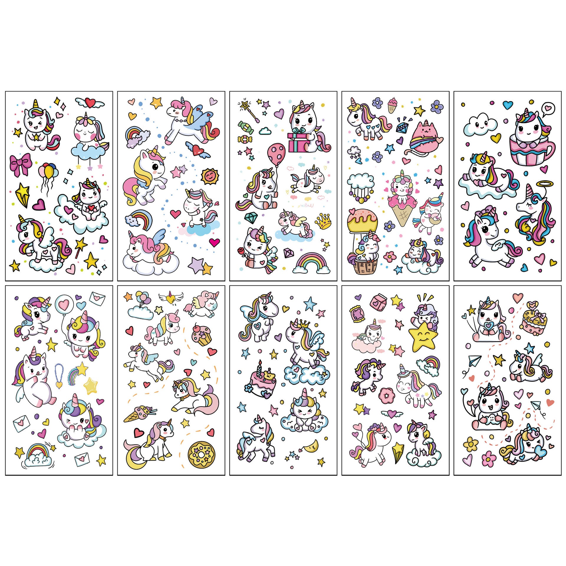 Wholesale 10pcs/sheet Children's cartoon little monster cute tattoo sticker
