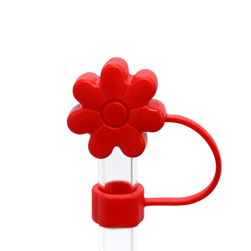 Wholesale  16pcs/pack  Flower dust plug straw hat  Straw Tube Cap