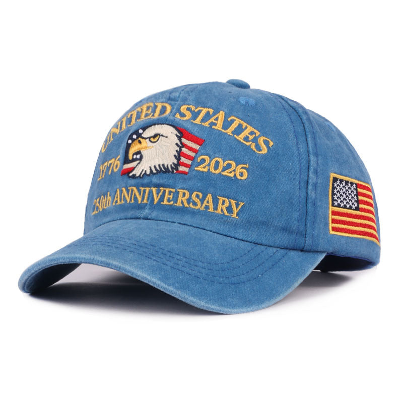 Wholesale Embroidered Baseball Cap American Flag Peaked Cap