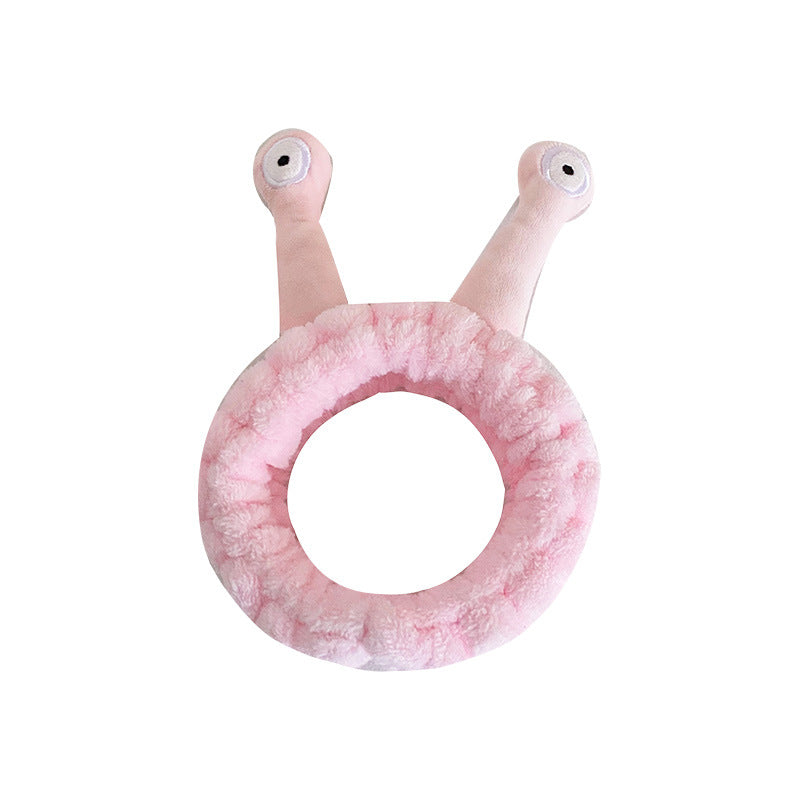 Wholesale Cartoon Snail Coral Velvet Headband