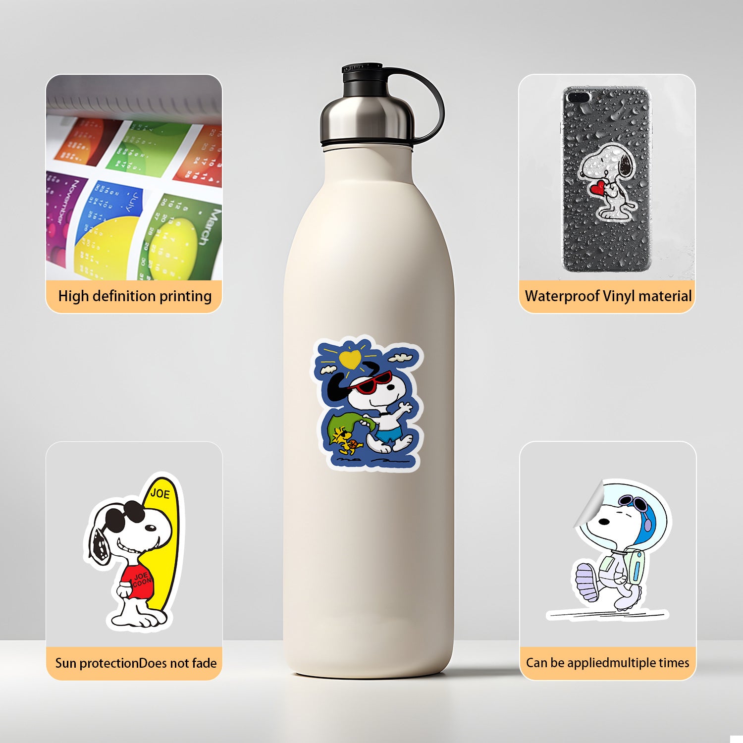 Wholesale 50pcs/pack cartoon animal notebook graffiti waterproof handbook stickers