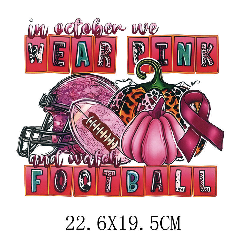 Wholesale 10pcs/pack Pink rainbow ribbon UV DTF Ready to Press Transfers Wraps