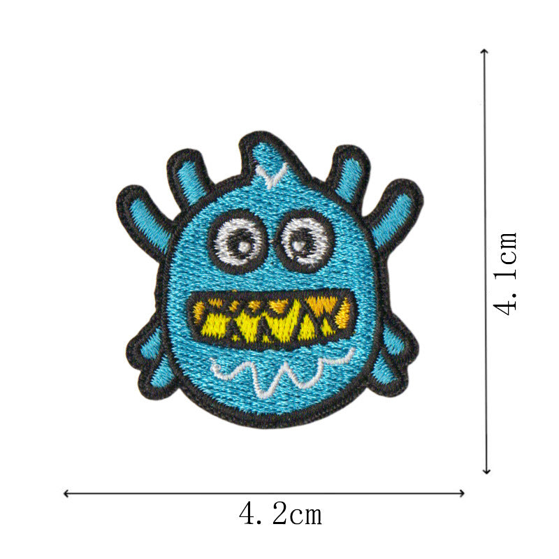 Wholesale 9 Piece Monster Graffiti Embroidered Patches For DIY Clothing Bags Iron On Decorative Fashion Gift