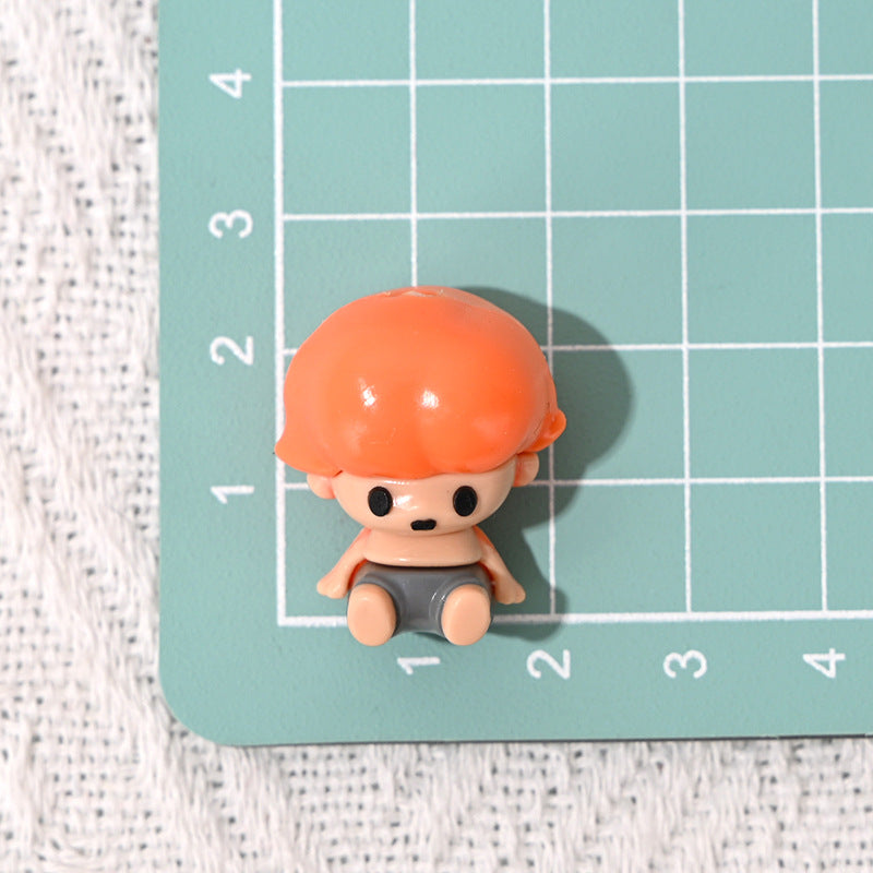 Wholesale 10pcs 3D Cartoon Character Sitting Pose Focal Beads OLY Exclusive