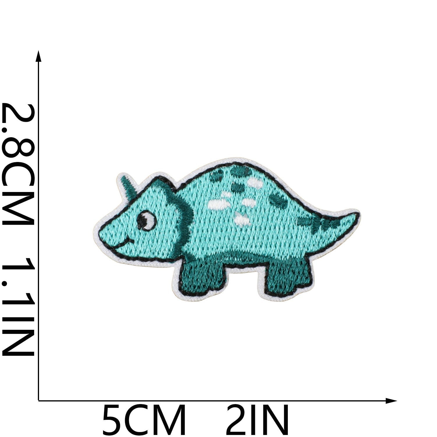 Wholesale Fashion Dinosaur Embroidered Iron On Patches For Kids Clothing Decorative Accent Gift