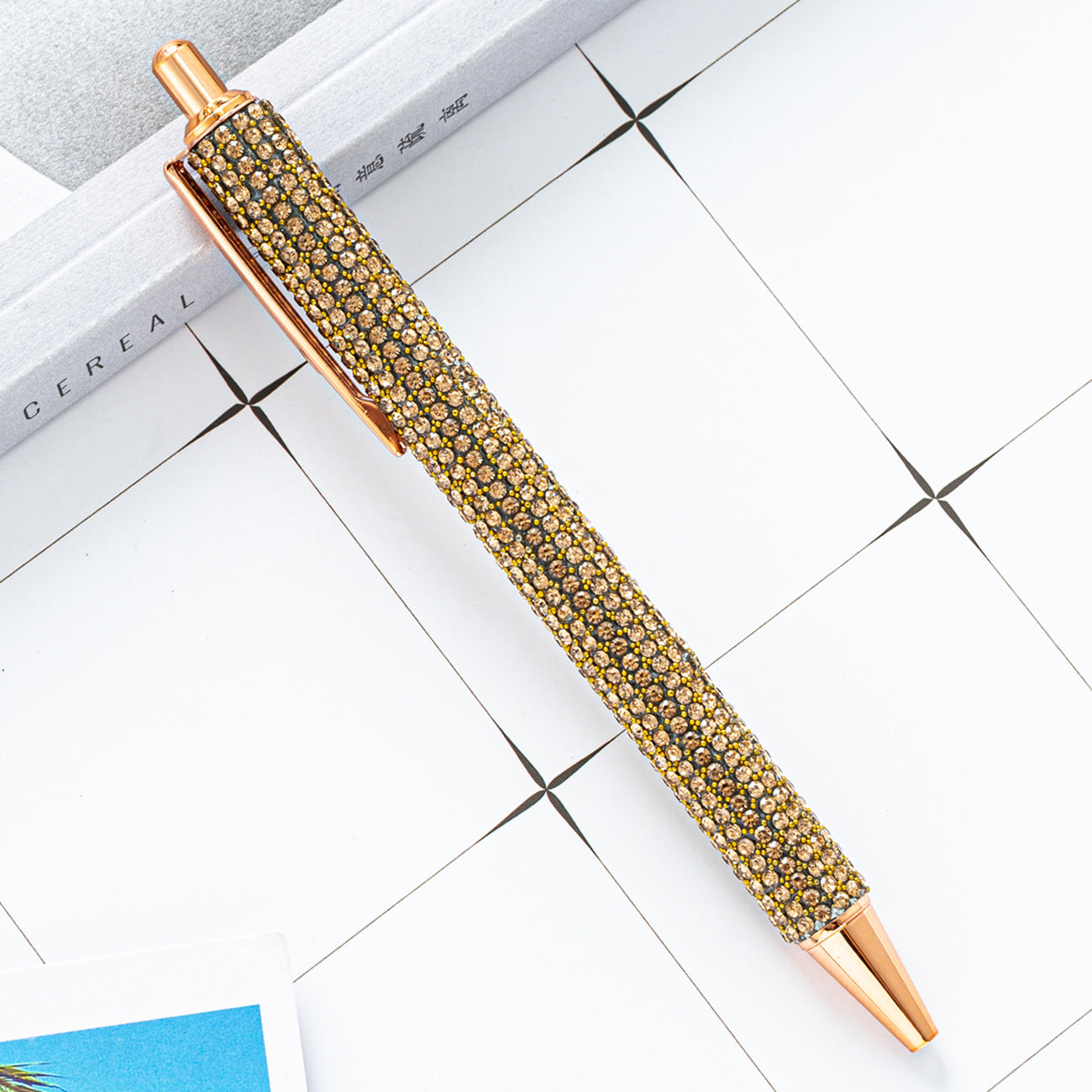 Wholesale Pressing Rhinestone Metal Pens