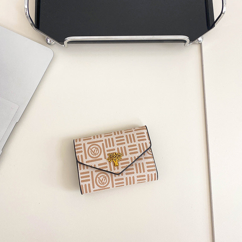 Wholesale Short Tri-fold Multi-card Slot Large Capacity Wallet