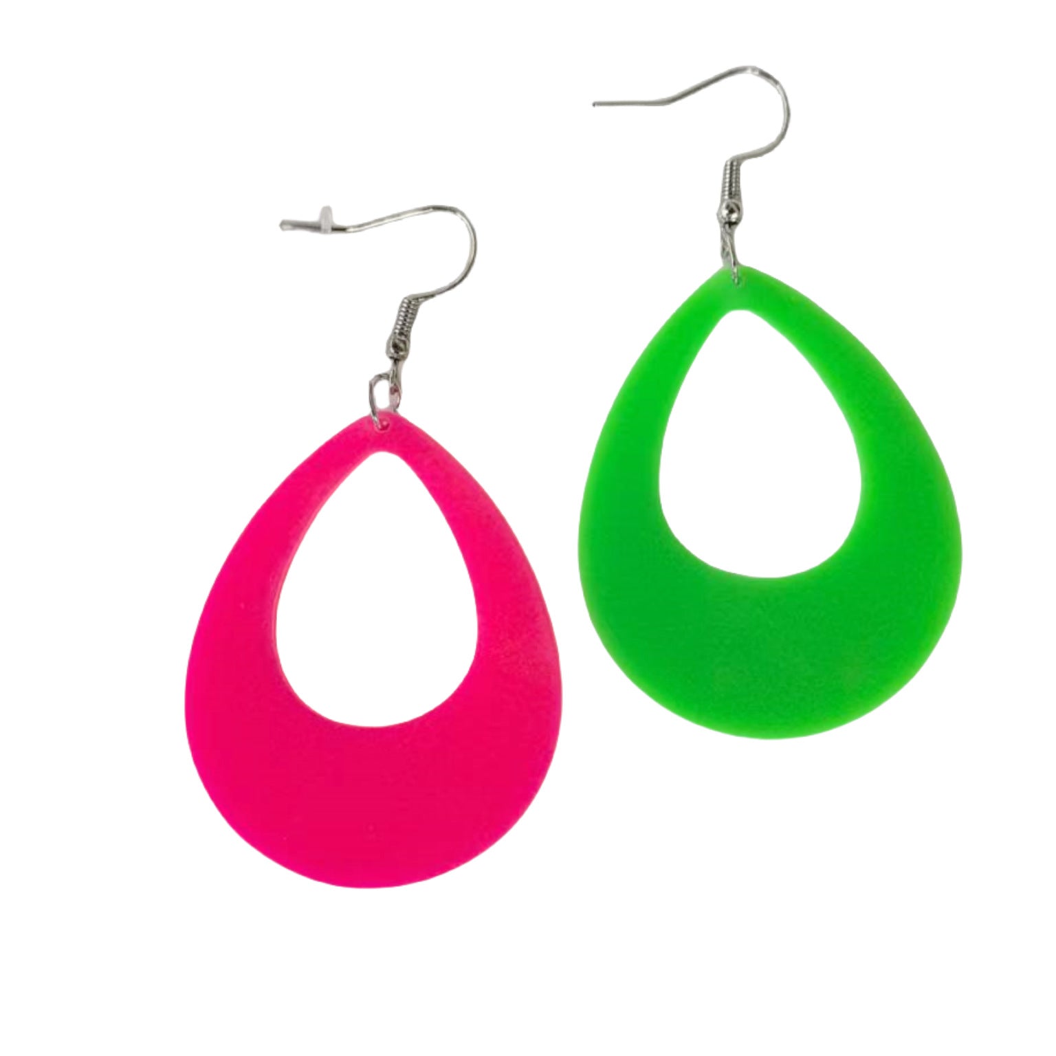 Wholesale Fluorescent Five-pointed Star Small Lightning Acrylic Earrings
