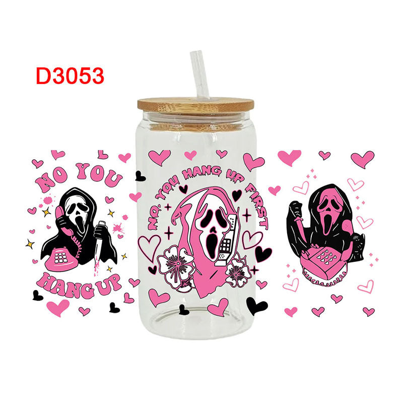 Wholesale Skeleton Phone Series  16oz Cup UV DTF Wraps