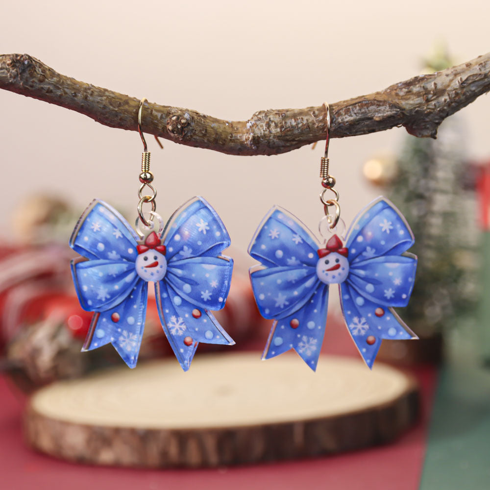 Wholesale Christmas bow earrings
