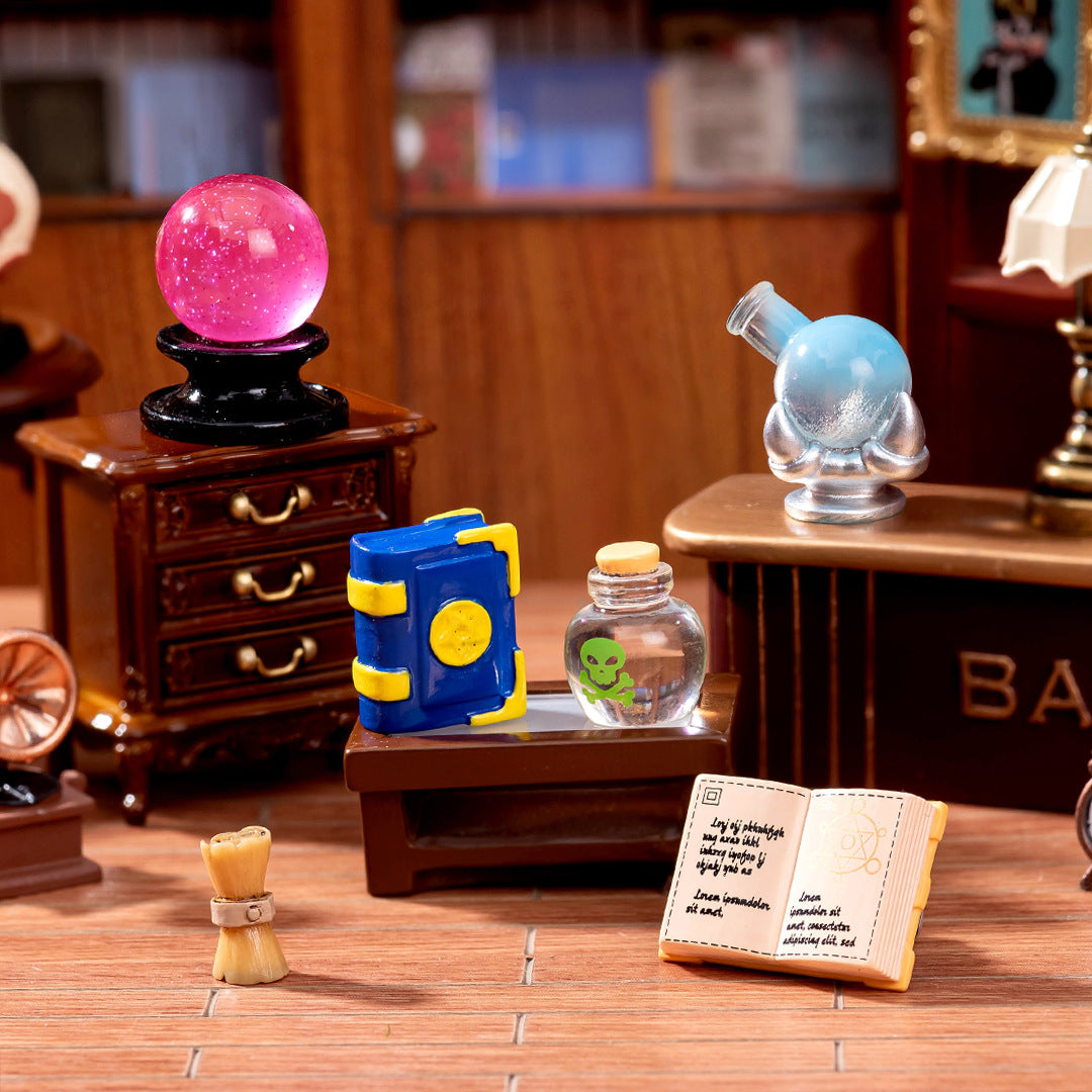 Wholesale Chic Cartoon Magic Book Resin Dollhouse Accessory Decorative Desktop Ornament For DIY Craft And Boutique Resale