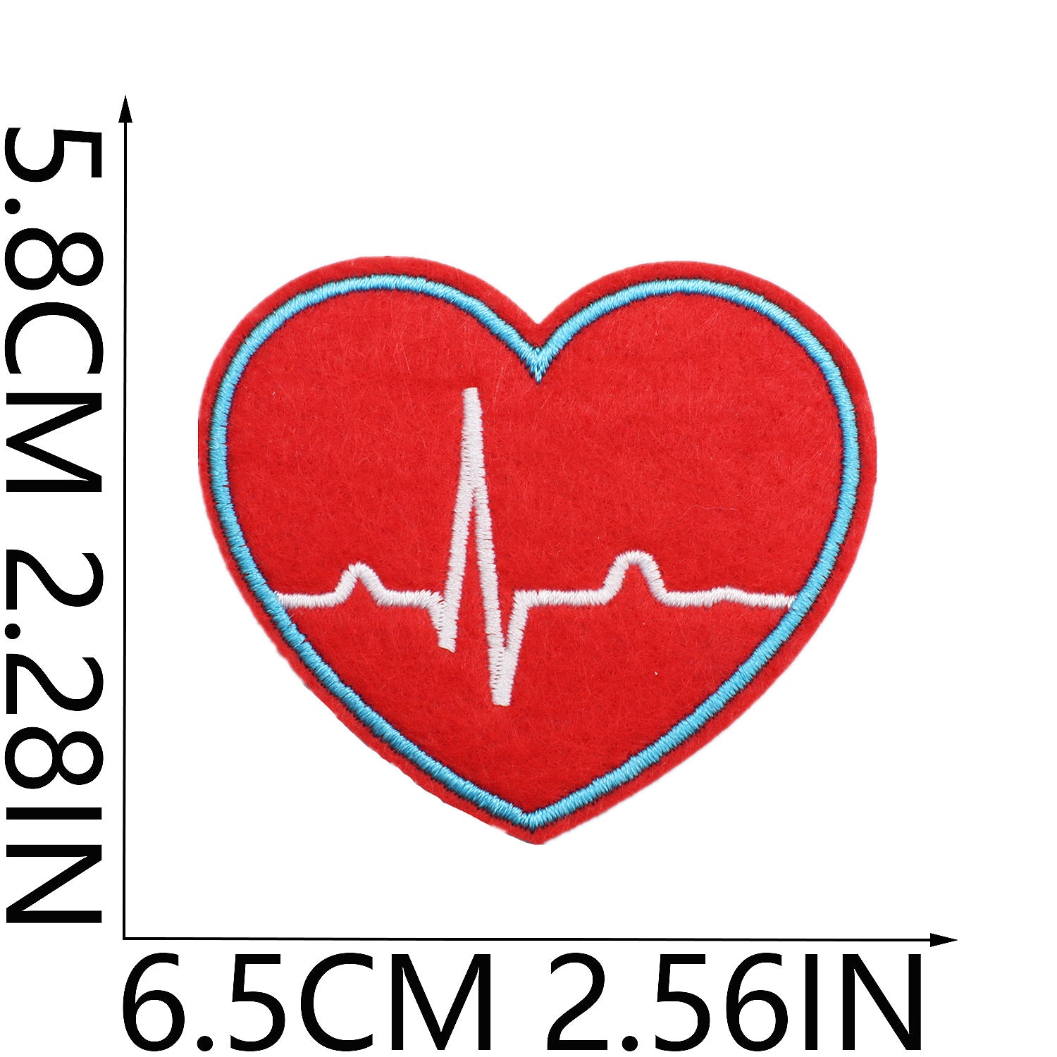 Wholesale Modern Red Blue Medical Rescue Team Embroidered Patches Cartoon Stethoscope Polyester Clothing Decoration Gift