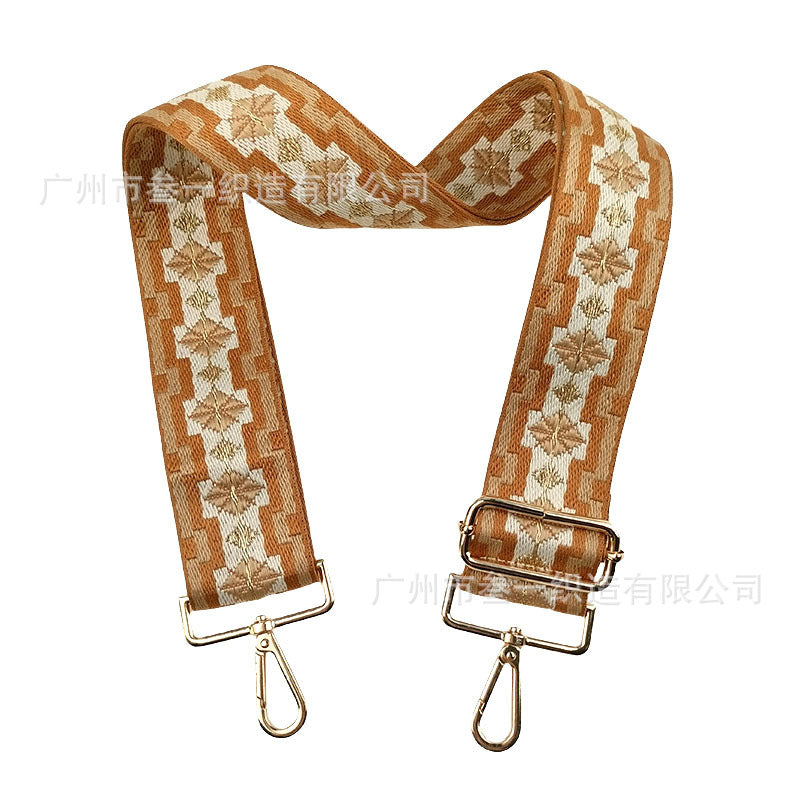 Wholesale Ethnic Style Crossbody Personalized Versatile Polyester Jacquard Adjustable Replacement Shoulder Strap