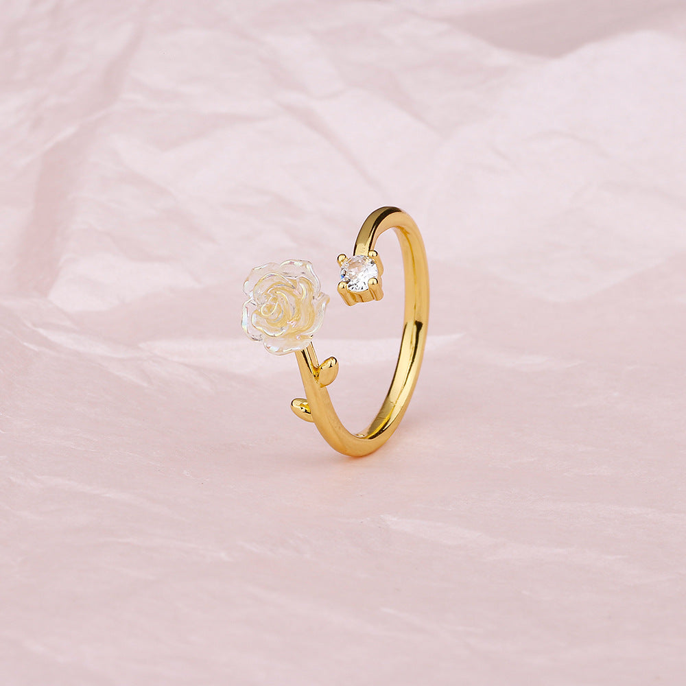 Al por mayor 2023 nuevo anillo de camelia de Tongshan