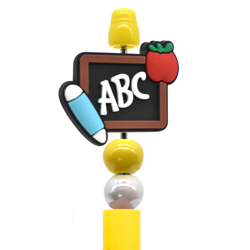 Wholesale Random 100pcs Cartoon School Series Focal Beads