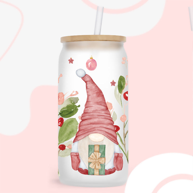 Wholesale Colorful Christmas Series Christmas Tree  16oz Cup UV DTF Wraps